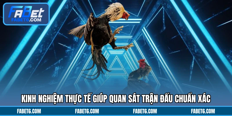 Kinh nghiệm thực tế giúp quan sát trận đấu chuẩn xác